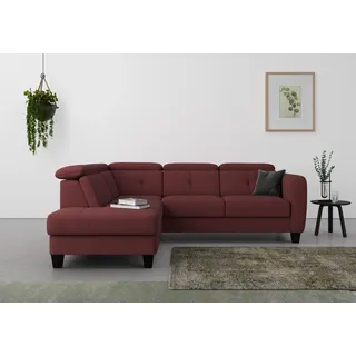sit&more Ecksofa L-Form Federkern 3-Sitzer Lila