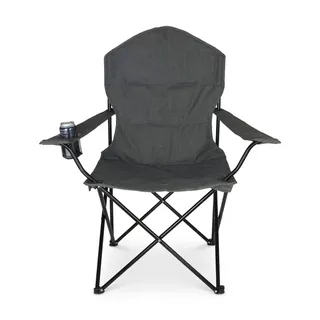 Relaxdays Campingstuhl grau