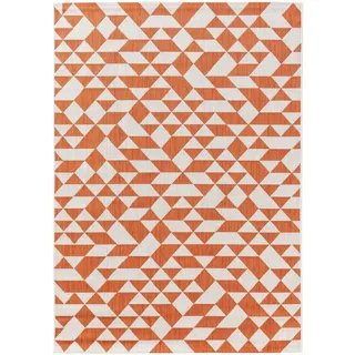 benuta Nest Outdoorteppich Cleo Orange 80x150 cm , Textil , Rechteckig , 80x150 cm , Oeko-Tex® Standard 100 , wasserabweisend , Teppiche und Böden, Teppiche, Outdoorteppiche