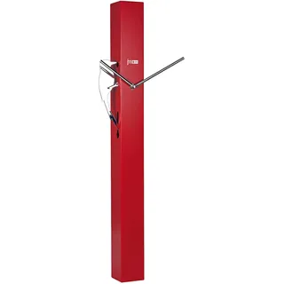 Lowell Wanduhr 6,5 cm 14541R rot