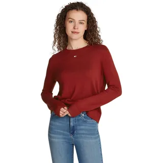 Tommy Jeans Damen Pullover Essential Crew Neck Rundhalsausschnitt, Rot (Regatta Red), M