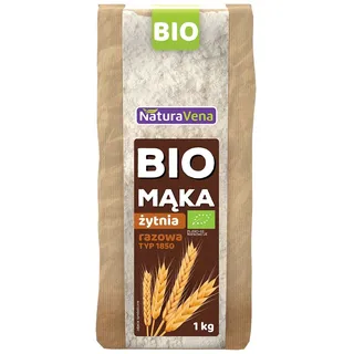 MĄKA ŻYTNIA TYP 1850 BIO 1 kg - NATURAVENA