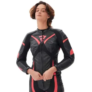 Rebelhorn Rebel Lederjacke - Pink / Black - 40