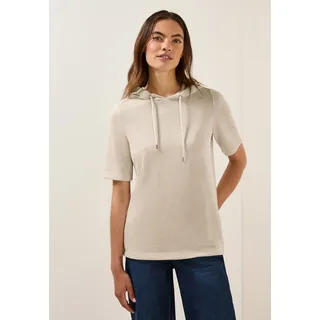 Cecil Kapuzenshirt, mit feiner Struktur, beige