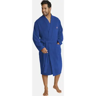 Hausanzug JAN VANDERSTORM "Bademantel JANNING" Gr. 5XL, blau (royal blau), 5XL, Obermaterial: 100% Baumwolle CO., Hausmäntel, Hausanzug