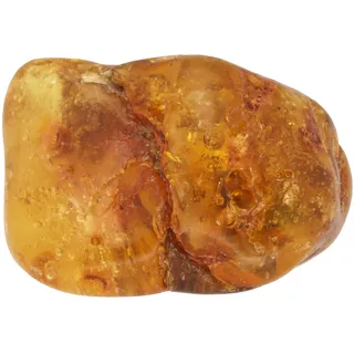 Lebensquelle Plus Trommelstein Bernstein Größe S poliert | Edelstein Handschmeichler Taschenstein | Inklusive Edelsteinkarte | Naturbelassen | Geschenkidee