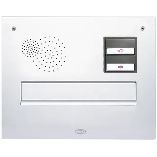 RENZ Frontplatte eckig, 360 x 280 mm, silber eloxiert