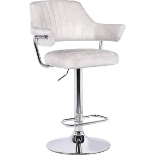 Kondela Acanta Barhocker - Beige / Silber - Beige