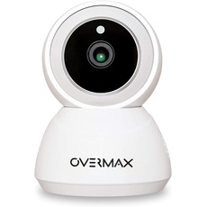 Overmax Camspot 3.7 Wireless-Kamera Innenbereich Full HD Nachtmodus, Auto Tracking & Sprachsteuerung, Kompatibel mit Google Home & Amazon Alexa, Infrarot-Technologie, Babyphone-Funktion