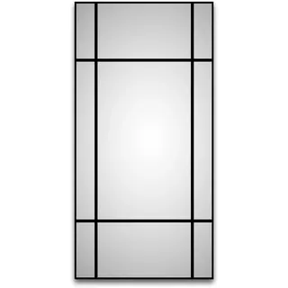 Talos Wandspiegel 60 x 120 cm Schwarz