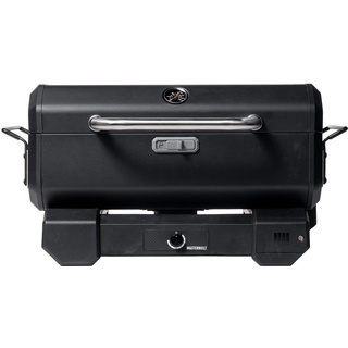 MasterBuilt Masterbuilt® Tragbarer Holzkohlegrill und Smoker mit analoger Temperaturregelung Schwarz