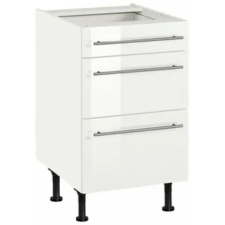 OPTIFIT Unterschrank »Bern«, 50 cm breit, mit Schubkasten und 2 Auszügen, höhenverstellbare Füße, weiß