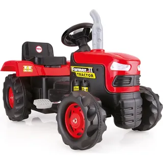 Dolu Traktor mit Pedalen – Lernspielzeug für Kinder - Rot