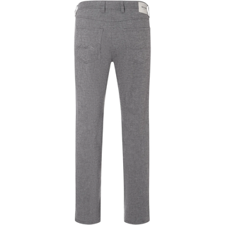 Stoffhose MAC "Arne", Herren, Gr. 32, Länge 34, grau (flannel), Web, Obermaterial: 97% Baumwolle, 3% Elasthan, unifarben, regular fit knöchellang, Hosen Stoffhose, im Five-Pocket Style