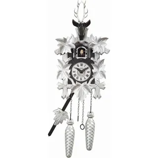 Engstler - 522/5/13 - Kuckucksuhr - 1-Tag-Kettenzugwerk - Nussbaum - 30 cm - Weiß