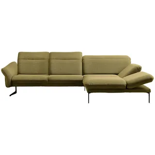 Himolla Ecksofa , Hellgrün , Textil , Ottomane rechts, L-Form , 299x203 cm , Blauer Engel, Goldenes M, Made in Germany, Emas , Typenauswahl, Lederauswahl, Stoffauswahl, Sitzqualitäten, Hocker erhältlich, individuell planbar , Wohnzimmer, Sofas & Couches, Wohnlandschaften, Ecksofas