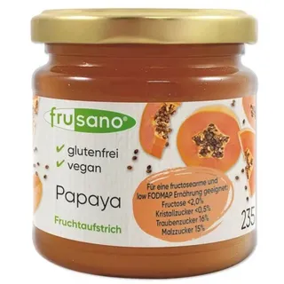 Frusano Papaya Fruchtaufstrich Brotaufstrich 235 g
