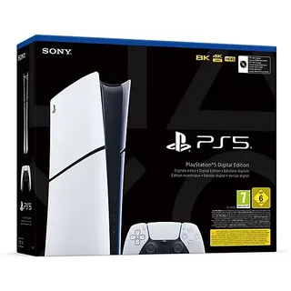 Sony PlayStation 5 Slim Digital Edition 1000 GB Weiß + 1x DualSense Wireless-Controller