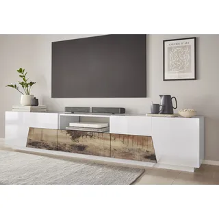 Home Affaire ALIEN TV-Board Lowboard 220 cm Weiß Holz