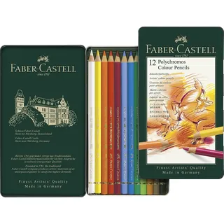 Faber-Castell Polychromos Buntstifte 12 St. Grün