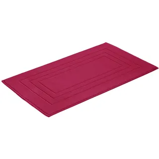 Vossen Badematte , Rot, Pink , Textil , Uni , 60x100 cm , Made in Austria, Oeko-Tex® Standard 100 , für Fußbodenheizung geeignet , Heimtextilien, Badtextilien, Badematten