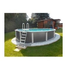 KWAD Stahlwand-Pool »Supreme Set«, 3,6x1,32 m - grau