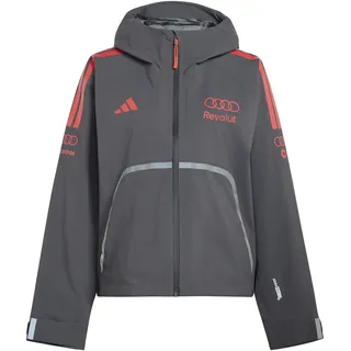 adidas Women's AUDI FORMULA ONE TEAM MECHANICS RAIN JACKET, utility black/hi-res red, M