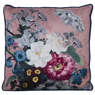Alexandra House Living Kissen aus Samt, Textil, 45 x 45 cm