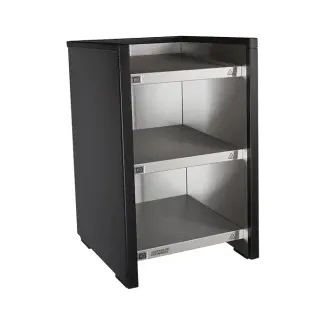 Bonamat WHK Tassenwärmer, Warmhalteschrank aus Edelstahl zum Wärmen von Tassen, Maße (B x T x H): 349 x 400 x 542 mm, 230V, dunkler Edelstahl