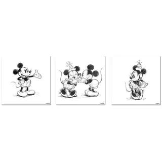 Disney BILD Schwarz, Weiß - 90x30x2.5 cm