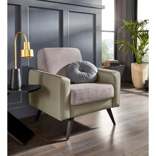 exxpo - sofa fashion Sessel »Samso, Loungesessel mit tollem Sitzkomfort«, Komfortsitzhöhe 49cm, braun