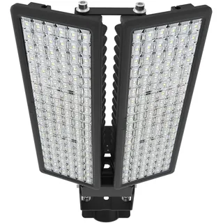 HOPEDAMAI 28000LM LED Strahler Außen 100W 2er Pack, Straßenlaterne Mastleuchte Lampe 6500K Flutlicht Einstellbarem Winkel IP67 Wasserdicht 230V LED Straßenleuchte für Garten, Parkplatzbeleuchtung