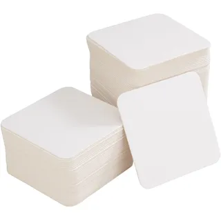 Folia Blanko Bierdeckel Bastelset 9,3 x 9,3 cm 100 Stück