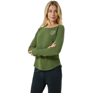 super.natural Little Heartwood Pullover - Chive / Vintage Khaki Melange - L