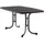 Gartentisch Klapptisch 150 x 90 x 72 cm Eisengrau/Schieferdekor Anthrazit