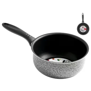 Home Salt Peper Bräter EIN Griff Antihaft-Salzpfeffer 18 cm Kochtopf, Material, Multicolor