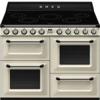 SMEG TR4110IP2 Küche 110CM Victoria 5 Feuer 3 Backöfen Ebene Induktion Creme A