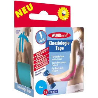 Axisis Kinesiologie Tape 5 cmx5 m blau
