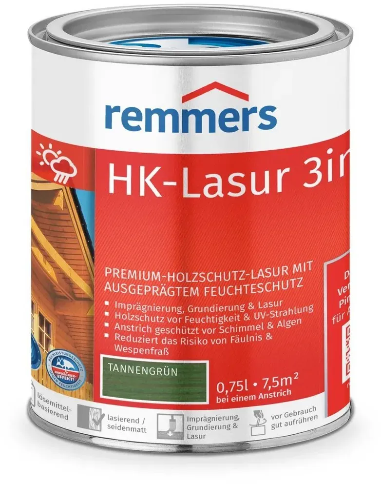 Bild von HK-Lasur 750 ml tannengrün