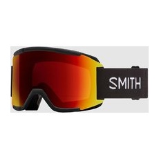 Smith Squad Black(+Bonus Lens) Goggle sun red mirror+yellow, schwarz, Uni
