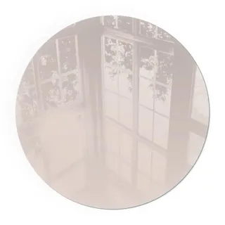 Tulup Kaminbodenplatte Ø 60 cm - Farbe: Hellrosa , Beige , Glas , Rund , 60x60x0.4 cm , Elektrogeräte, Heizgeräte, Elektrokamine