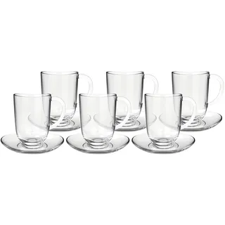 LEONARDO Napoli Latte Macchiato-Tasse 0,38 l Transparent 12 St.