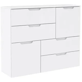 Forte Sienna 114,9 x 93 x 34 cm weiß / weiß hochglanz