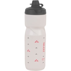 Bild ZEFAL Sense Soft No Mud Fahrradflasche – Trinkflasche Fahrrad - MTB-Flasche mit Schlammschutz - Sport-Wasserflasche ohne BPA - Weiß, 800ml