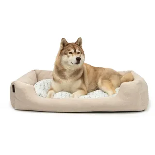 LIONTO Hundekissen meliert 110 x 80 cm beige