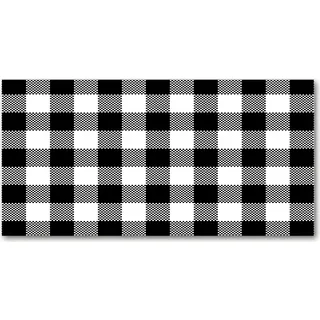 Tulup® Küchenrückwand Spritzschutz aus Glas -100x50 -Spritzschutz auf gehärtetes GlasDeko Sonstige Schwarzweiß-Gitter