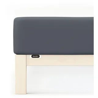 Easy Jersey 90 x 200 - 100 x 220 cm gray deep