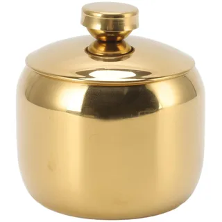 Jenngaoo Kaffeedose Gold Edelstahl Luftdicht Dose Küche | Aufbewahrungsdose mit Deckel für Gewürze, Tee, Bohnen, Vorratsdose für Kaffeepulver, Staubdicht, Aromafrisch, Edelstahl 304