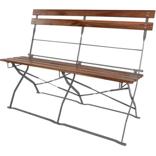 Biergartenbank Gartenbank Holzbank Biergartenmöbel klappbar Akazie Bank 110 cm - Braun