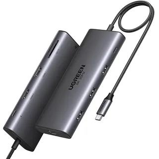 UGREEN USB-C Hub 100W PD Grey, 10-in-1 - Grau